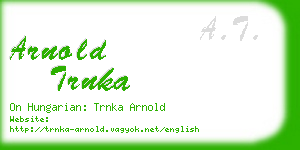 arnold trnka business card